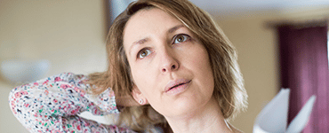 vrouw in de overgang
