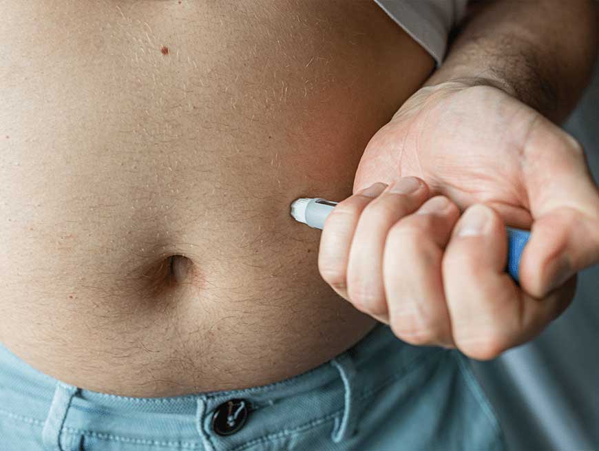 Patiënt met diabetes